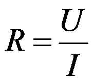 Ohm's law Electrical resistance from amperage and electrical voltage