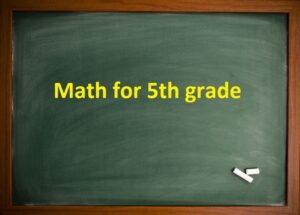 Math For 5th Grade