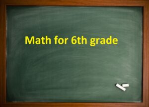 Math For 6th Grade